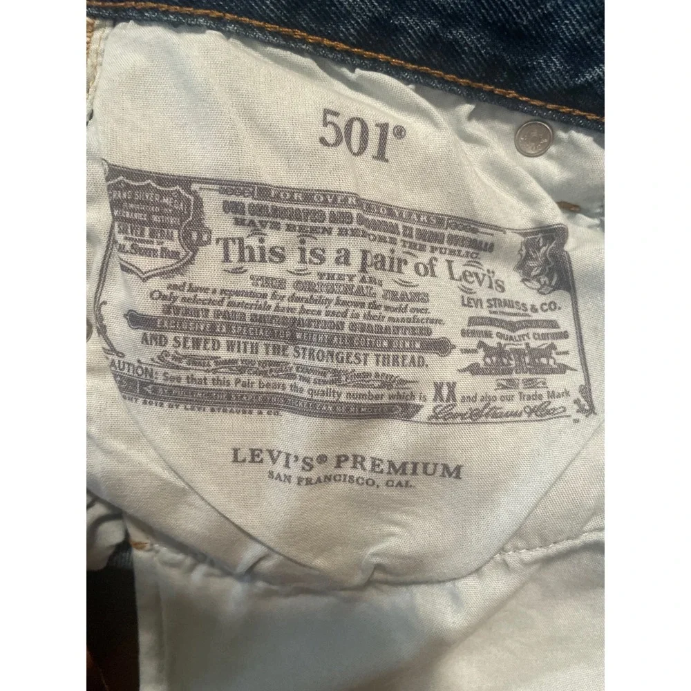 Levi's Premium 501 90s Jeans Men's 27X30 Big E Button Fly Blue Denim Levi's